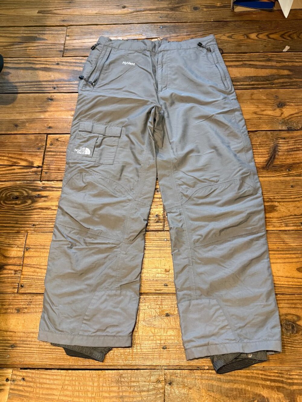 The North Face HyVent Snow Pants Ski Snowboard Waterproof VTG Gray Men's Size XL